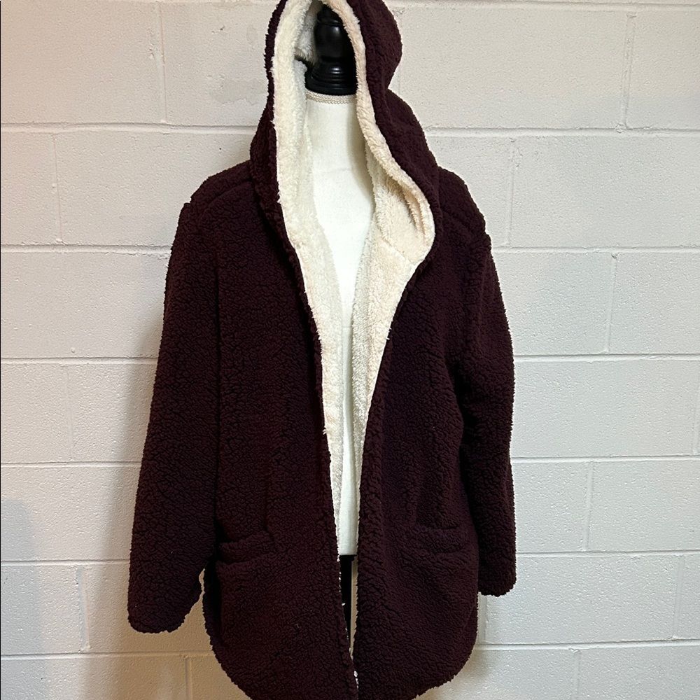 C&C California Soft Sherpa Jacket XL NWT22" long